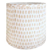 Honeybloom Neutral Patterned Small Table Lamp Shade, 11x11x11