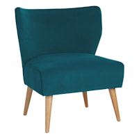 Tracey Boyd Beckett Accent Chair, Teal Velvet