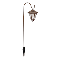 4-Pack Solar Brown Sheppard Hook Pathway Lights