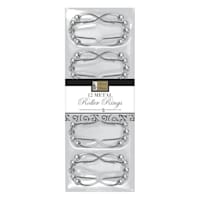12-Piece Chrome Roller Shower Curtain Rings