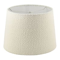 Crosby St. Tan Fabric Textured Medium Table Lamp Shade, 14x10x14