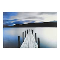 Blue Pier Canvas Wall Art, 36x24