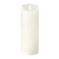 White Wax LED Pillar Candle, 3x8