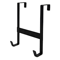 2-Hook Over The Door Hanger, Black