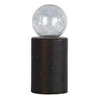 Black Exposed Bulb Uplight Lamp, 4.7"