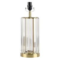 Providence Gold Hanging Crystal Medium Table Lamp Base, 17"