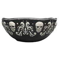 Halloween Skeleton Ceramic Candy Bowl