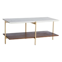 Crosby St. Wren Wooden & Stone Coffee Table