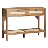Honeybloom Hazel Wooden Console Table, Brown