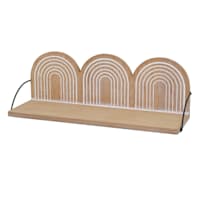 Crosby St. Rainbow Wooden Wall Shelf, 19x6