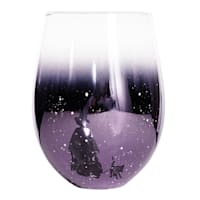 Set of 2 Halloween Witches Wine Glasses