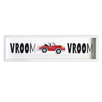 Tiny Dreamers Vroom, Vroom with Lifted Textured Car Wall Decor, 8x30