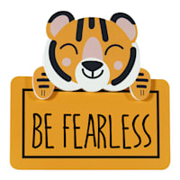 Tiny Dreamers Be Fearless Tiger Wall Decor, 10x9