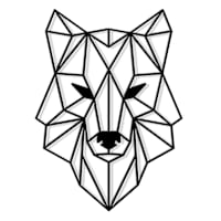 Ty Pennington Metal Wolf Wall Decor, 13x18