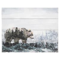 Ty Pennington Wooden Bear Wall Art, 20x16