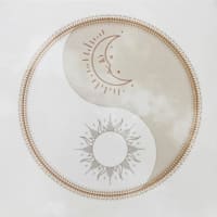 Yin & Yang Canvas Wall Art, 12"