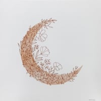 Blooming Moon Canvas Wall Art, 12"