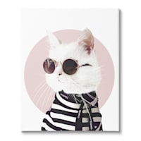 Glam Cat Canvas Wall Art, 12x16