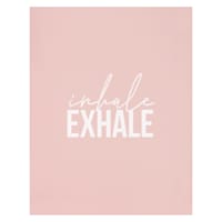Inhale & Exhale Canvas Wall Sign, 11x14