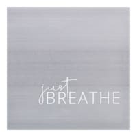 Just Breathe Canvas Wall Sign, 12"