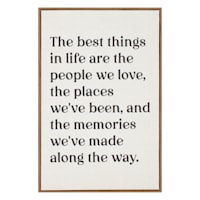 Honeybloom Framed Sentiment Canvas Wall Sign, 12x18