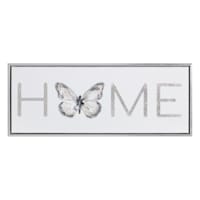 Laila Ali Framed Home Canvas Wall Sign, 20x8