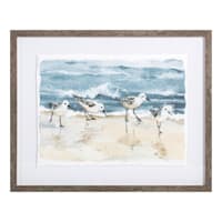 Ty Pennington Framed Sandpipers Print Wall Art, 20x16