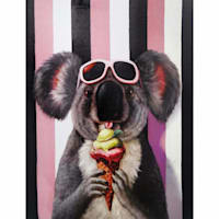 Gelato Koala Canvas Wall Art, 12x16