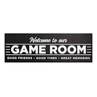 Game Room Canvas Wall Decor, 36x12