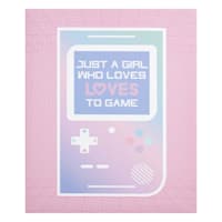 Just a Girl Who Loves to Game Canvas Wall Decor, 10x12