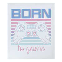 Born To Game Canvas Wall Art, 10x12