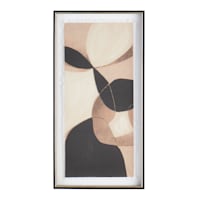 Crosby St. Glass Framed Modern Print Wall Art, 21x41