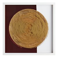Crosby St. Glass Framed Circle Print Wall Art, 29"