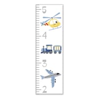 Tiny Dreamers Vehicle Growth Chart Canvas Wall Art, 12x40