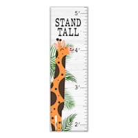 Tiny Dreamers Animal Growth Chart Canvas Wall Art, 12x40