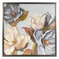 Providence Framed Floral Canvas Wall Art, 17"