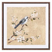 Providence Framed Gold Bird Canvas Wall Art, 12"