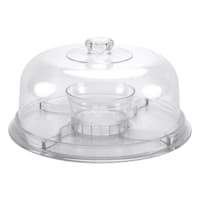 Clear Plastic Multi-Purpose 6-In-1 Server, 12.3x6.3