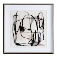 Crosby St. Glass Framed Abstract Print Wall Art, 25"