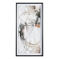 Crosby St. Glass Framed Abstract Print Wall Art, 21x41