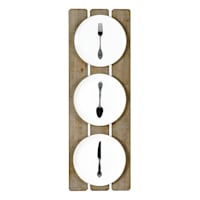 Kitchen Faux Wooden Wall Decor, 10x30