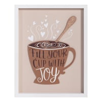 Fill Your Cup with Joy Wooden Wall Decor, 11x14