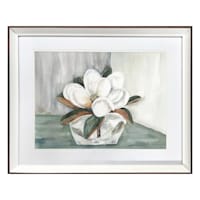 Providence Glass Framed Magnolia Print Wall Art, 21x17