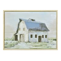 Honeybloom Framed Barn Canvas Wall Art, 16x12