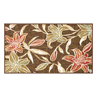 Brown Floral Washable Tufted Empress Accent Rug, 27x45