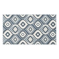 Empress Navy Ogee Washable Tufted Accent Rug, 27x45