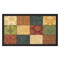 Empress Multi Patchwork Washable Tufted Accent Rug, 27x45