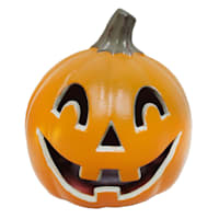 Orange Pre-Lit Traditional Halloween Jack-o'-Lantern, 5"