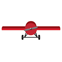 Tiny Dreamers Airplane Wall Shelf, 28x6.5