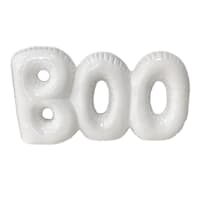 White Ceramic BOO Table Sign, 8.75"